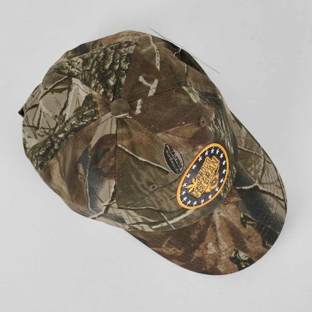 Proud Veteran Camo Baseball Cap Outdoor Hunting Fishing Apparel - Picture 10 of 10